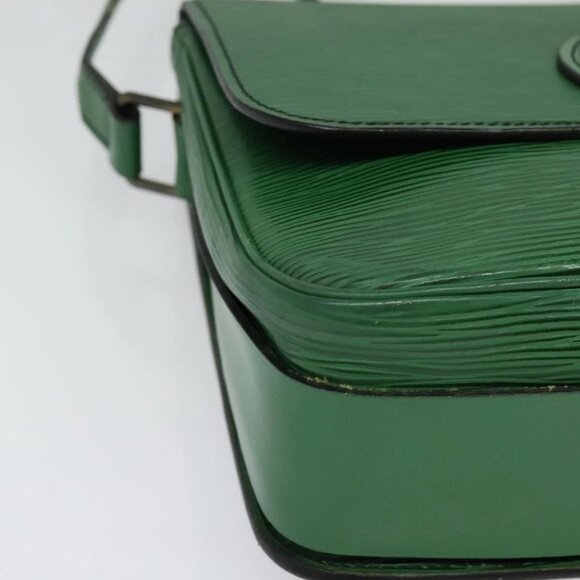 LOUIS VUITTON Epi Cartouchiere MM Shoulder Bag Green M52244 LV Auth 139110 - Picture 4 of 16